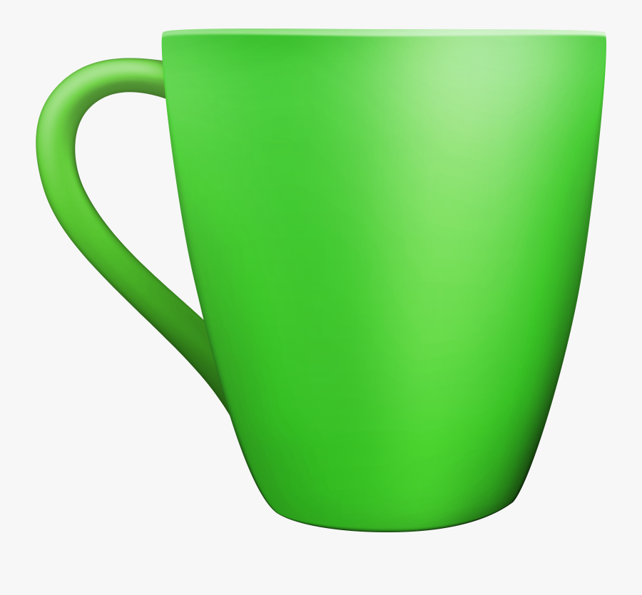 Green Ceramic Mug Png Clip Art, Transparent Clipart
