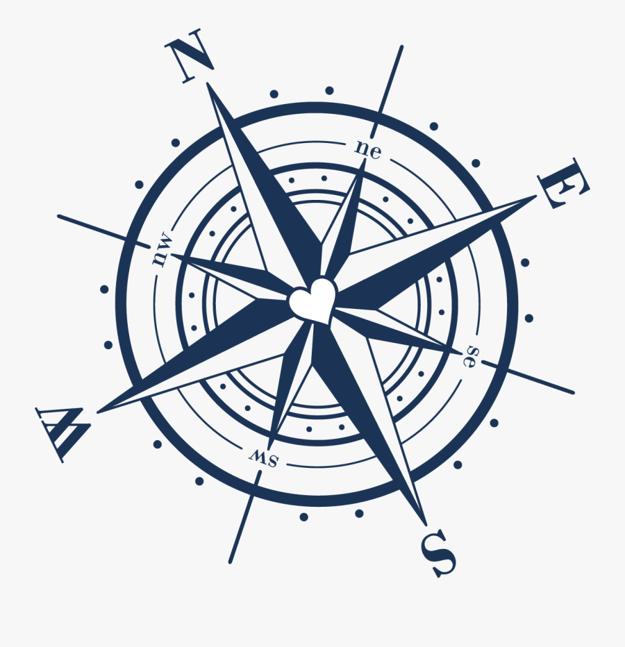Vows Well Traveled - Compass Rose, Transparent Clipart