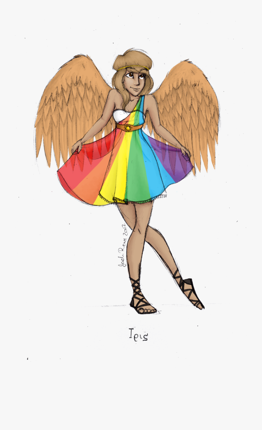 Goddess Queen Free On - Iris Greek Mythology Costume, Transparent Clipart