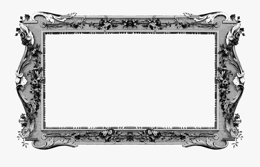 Clip Art Antique Borders - Antique Frame Png, Transparent Clipart
