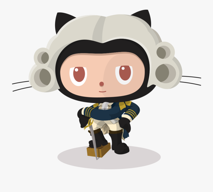 Founding Father V2 - Transparent Github Octocat, Transparent Clipart