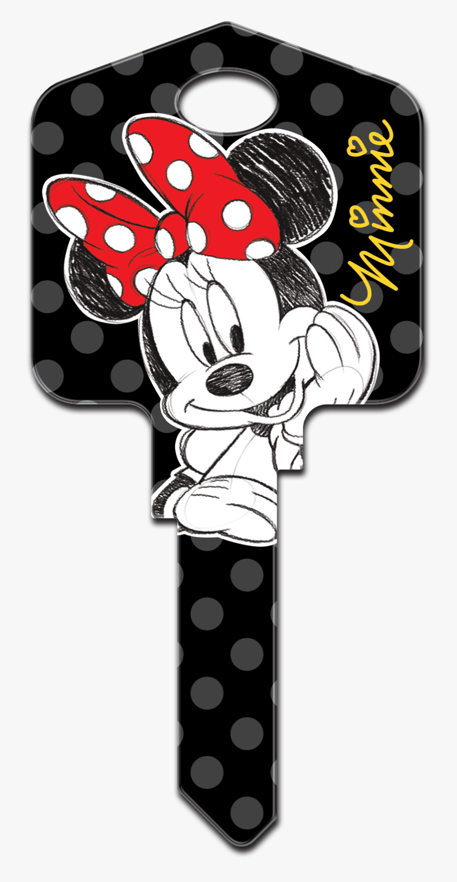 Minnie Mouse Key, Transparent Clipart