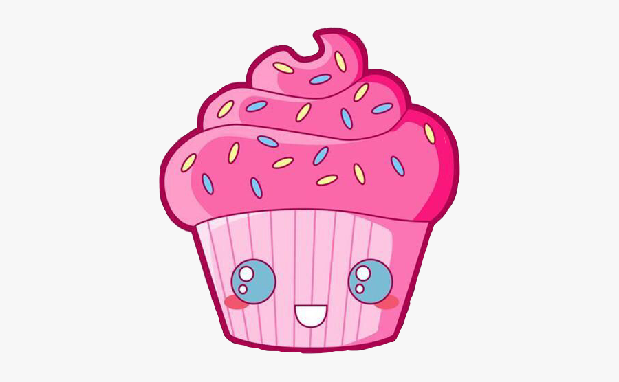 #kawaii #cute #cupcake #pink#freetoedit - Cupcake With Eyes Cartoon, Transparent Clipart