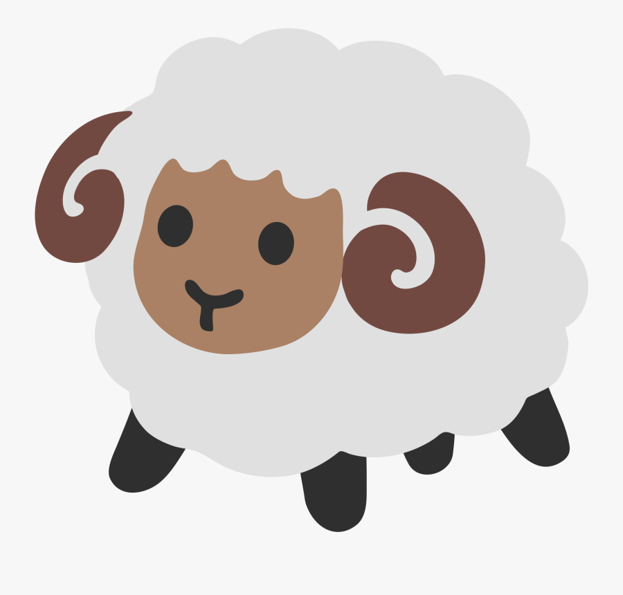 Sheep Emoji Png - Ram Emoji, Transparent Clipart