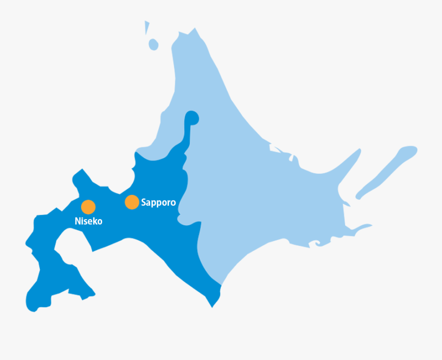 Hokkaido Map Outline, Transparent Clipart