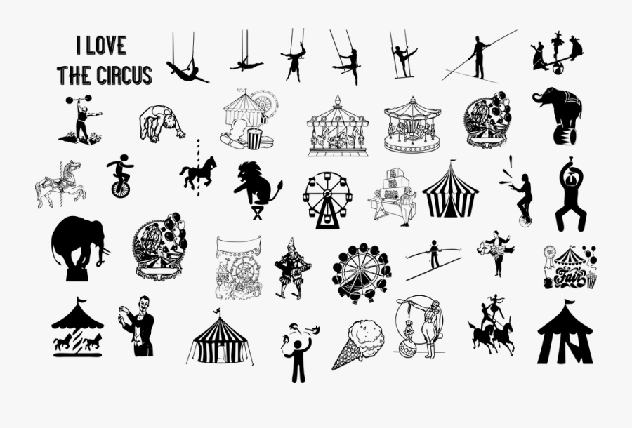Circus Icons, Circus, Clown, Icon, Billboard, Mammal - Icone Cirque, Transparent Clipart