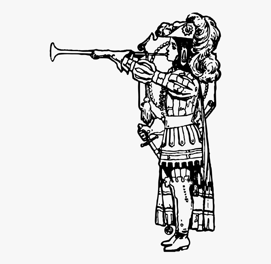 Medieval Clipart Trumpet - Herald Clipart, Transparent Clipart
