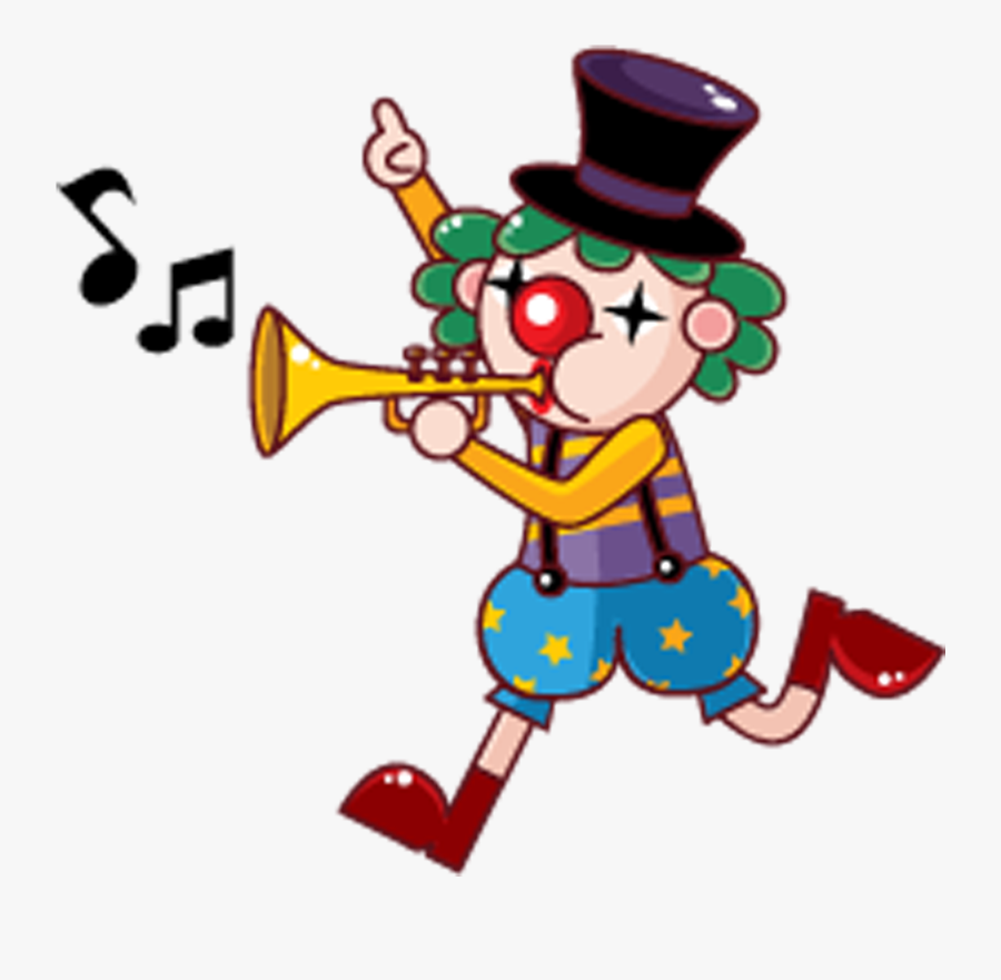 Clip Art Clown Cartoon Transprent Png - Cartoon Circus Animals, Transparent Clipart
