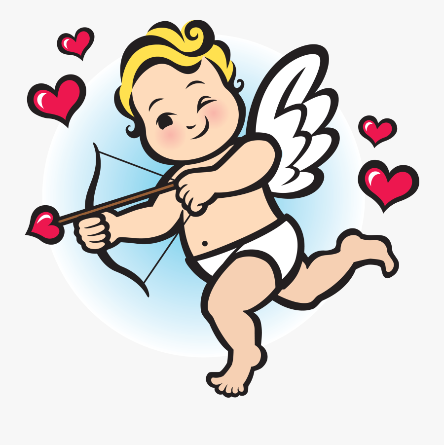 Baby Cupid Cartoon, Transparent Clipart