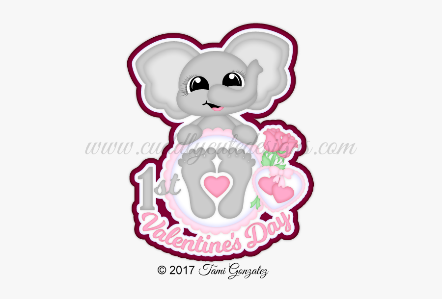 1st Valentine"s Day - Cartoon, Transparent Clipart