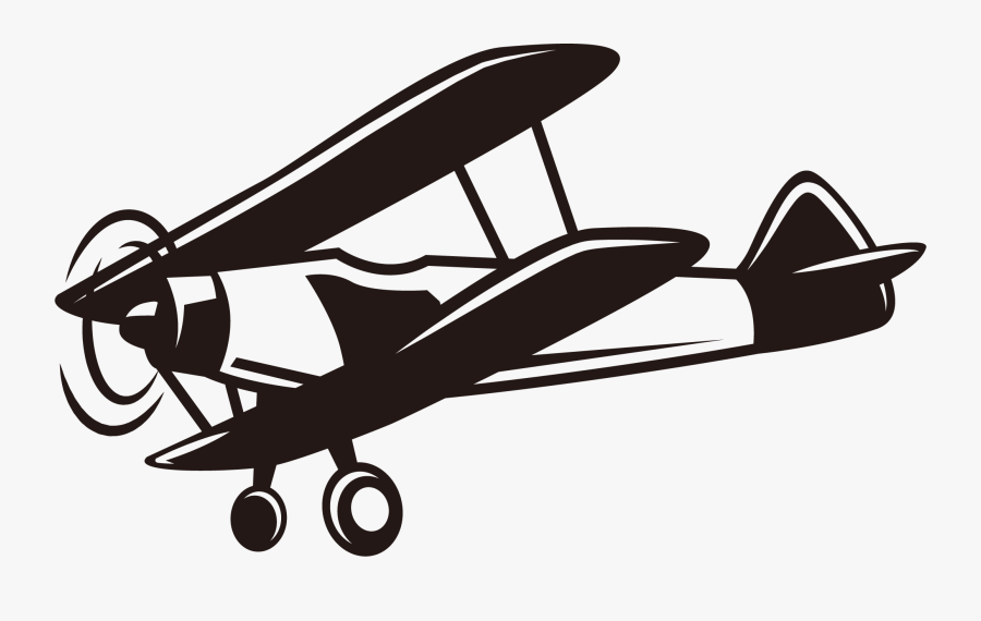 Airplane Aviation Propeller - Vintage Airplane Png, Transparent Clipart