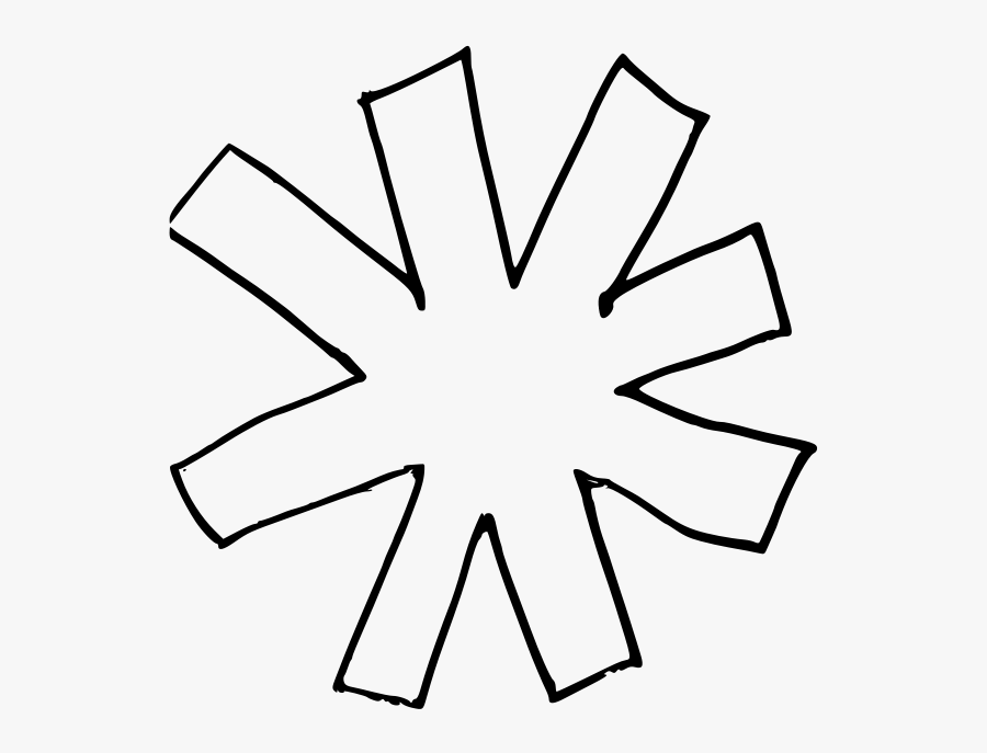 Asterisk Black And White, Transparent Clipart