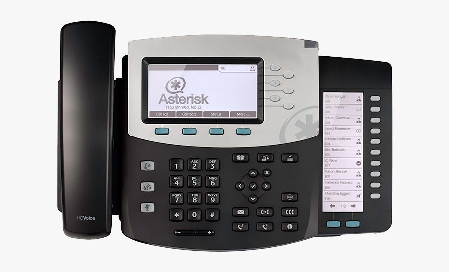 Asterisk Voip Business Systems - Desk Phone Vs Softphone, Transparent Clipart