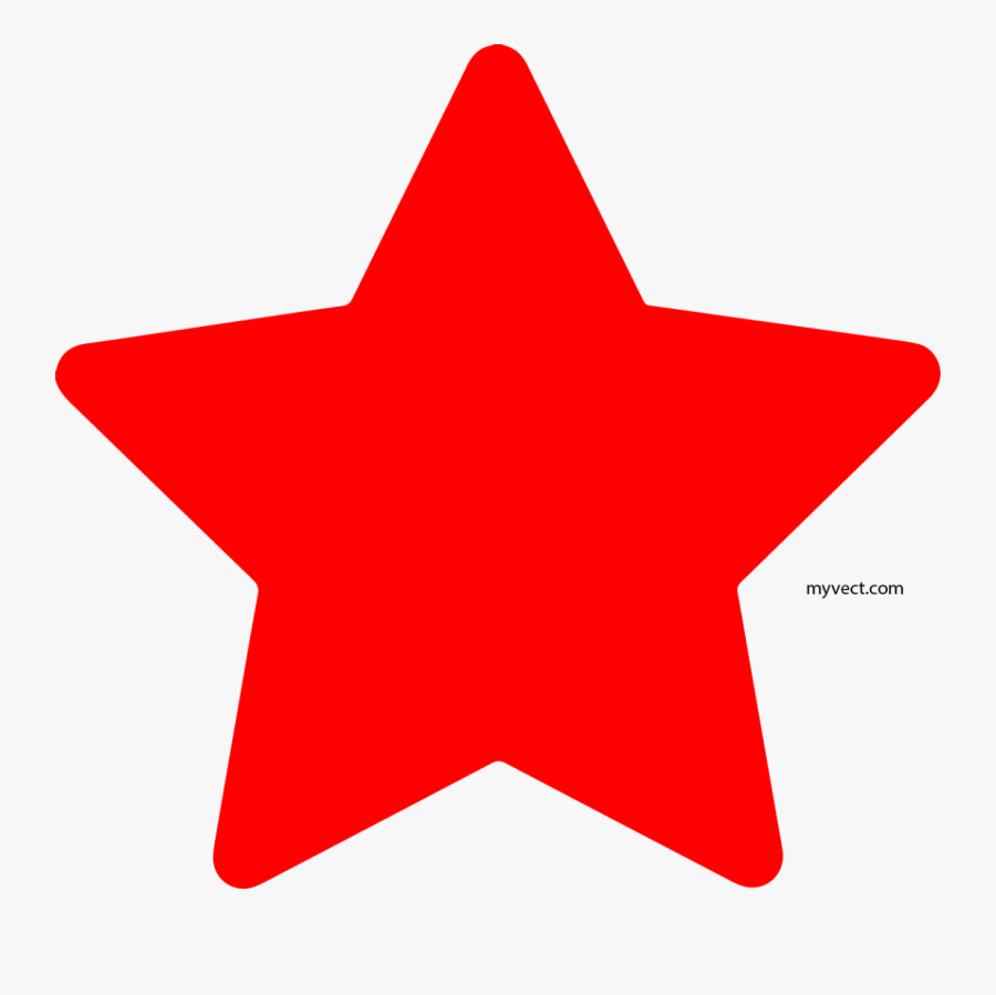 Red Star, Star Red Clip Art Clkerm Vector Clip Art - Orange Star With Transparent Background, Transparent Clipart