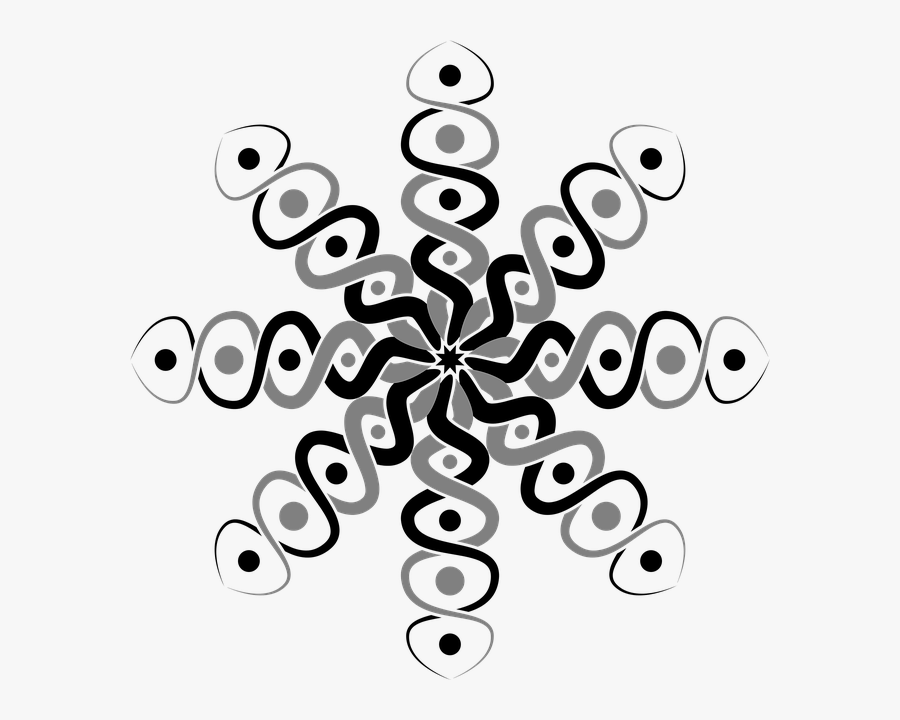 Star, Decoration, Ornament, Stars, Spiral, Imagination - Line Art, Transparent Clipart