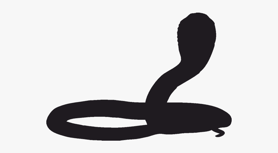 Snake Silhouette Reptile King Cobra Stencil - Transparent Black Snake Gif, Transparent Clipart
