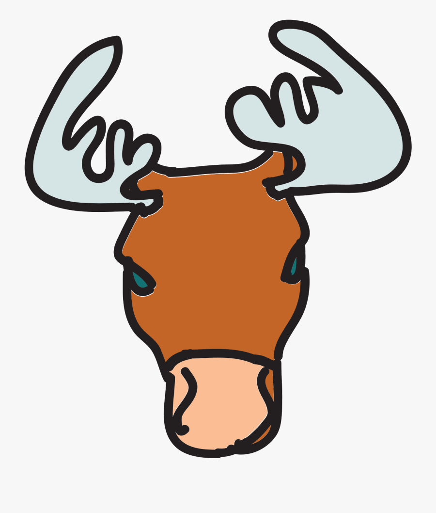 Horns Vector Moose - Reindeer Animation, Transparent Clipart