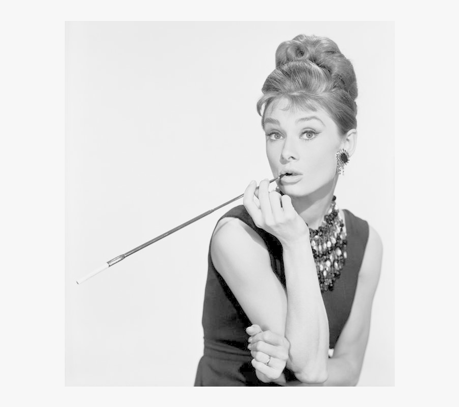 Clip Art Distinguished In At Tiffany - Audrey Hepburn Breakfast At Tiffany's, Transparent Clipart