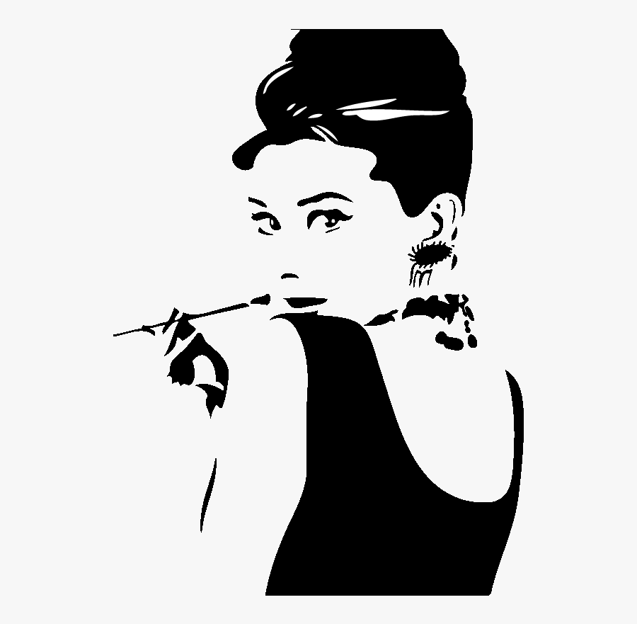 Transparent Audrey Hepburn Png - Audrey Hepburn Line Art, Transparent Clipart