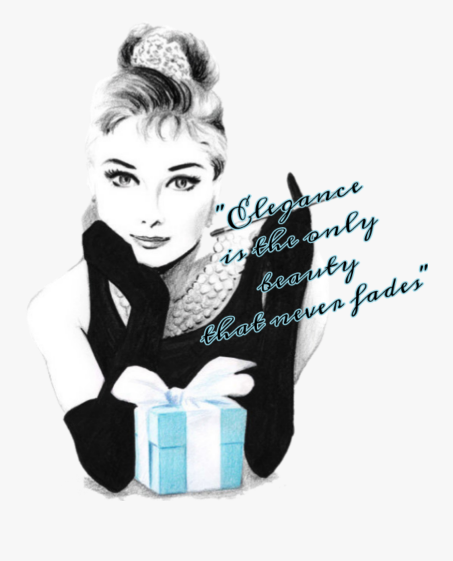 #elegance #beauty #audrey Hepburn #quote - Breakfast At Tiffanys Art, Transparent Clipart
