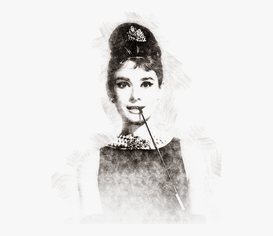 Click And Drag To Re-position The Image, If Desired - Audrey Hepburn Breakfast At Tiffany's, Transparent Clipart