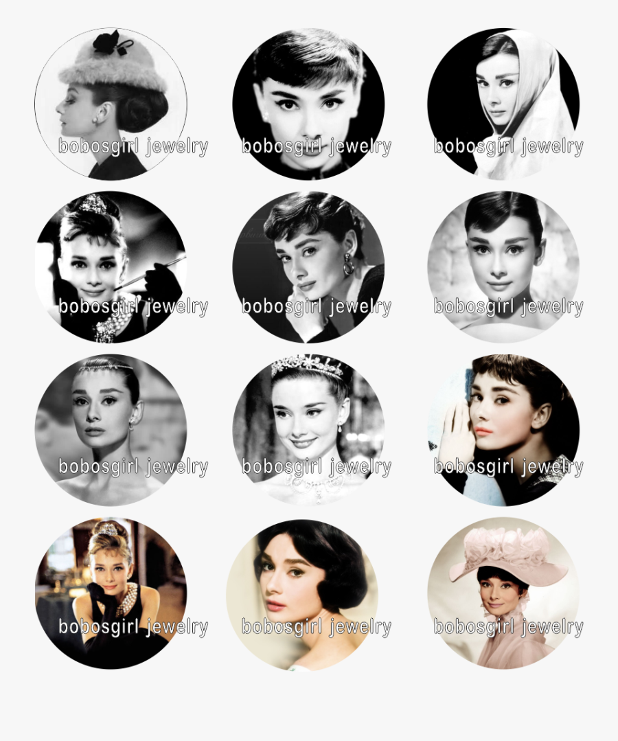 Audrey Hepburn Fabric - Audrey Hepburn, Transparent Clipart