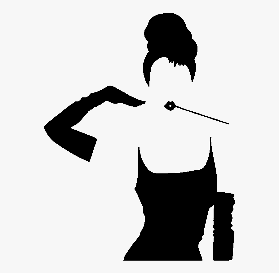 Transparent Audrey Hepburn Png - Audrey Hepburn Silhouette Vector, Transparent Clipart