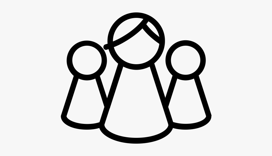 Pawn Mom With Children Rubber Stamp"
 Class="lazyload - Meeples Icon, Transparent Clipart