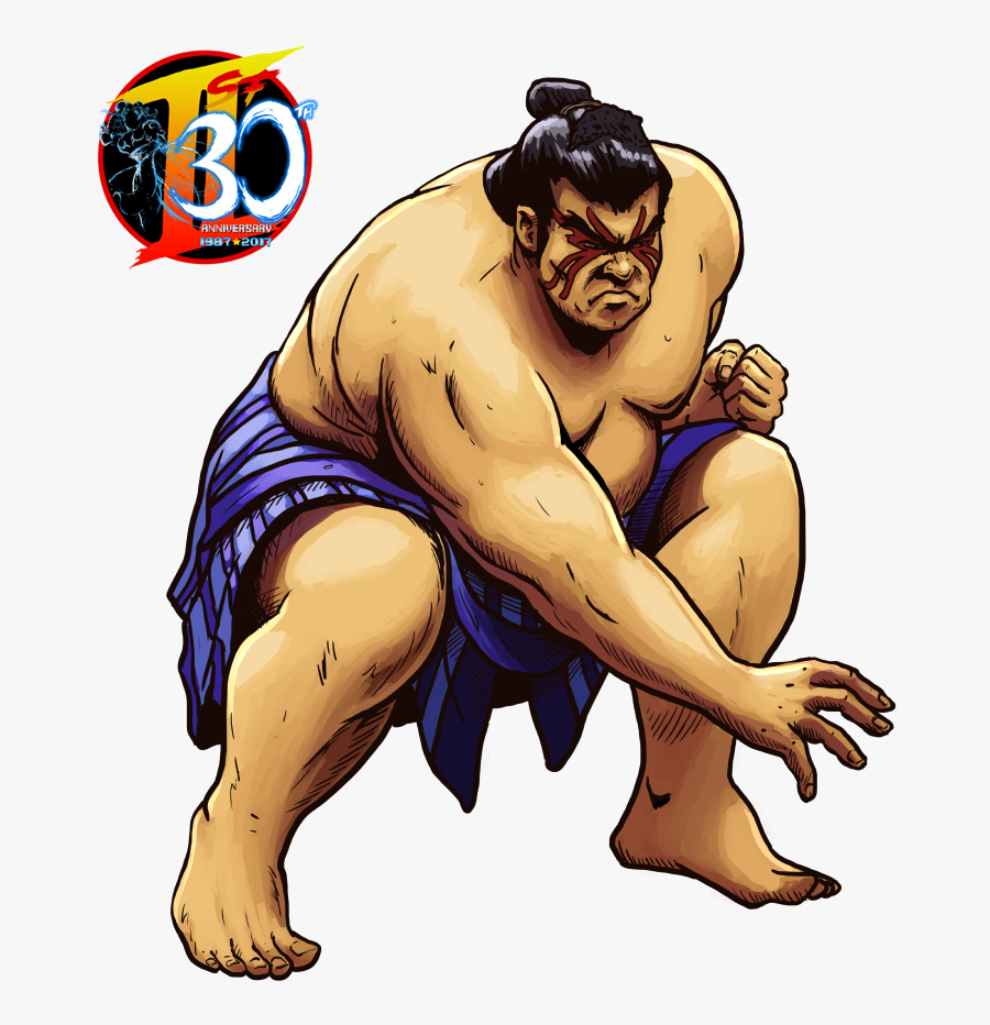 Street Fighter Sumo Wrestler, Transparent Clipart