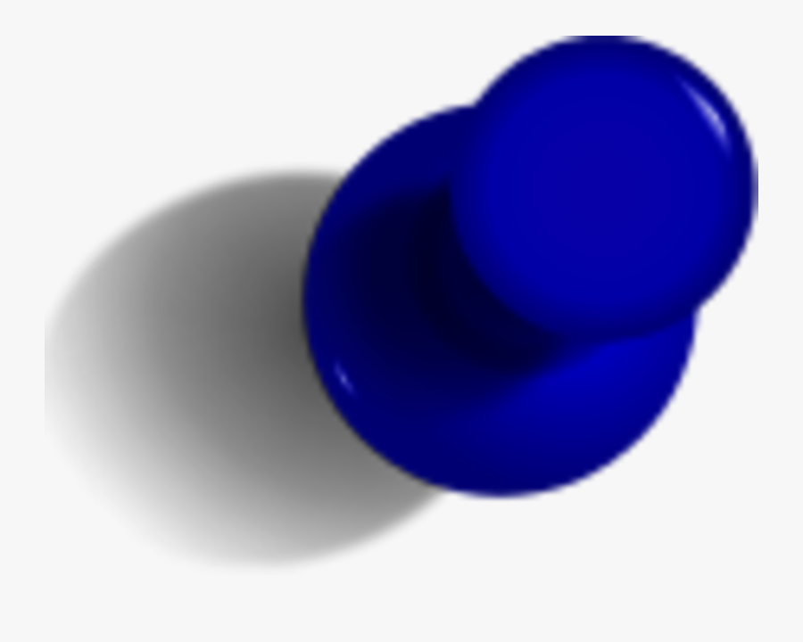 #ftestickers #pin #pushpin #3deffect #blue - Blue Push Pin Png, Transparent Clipart