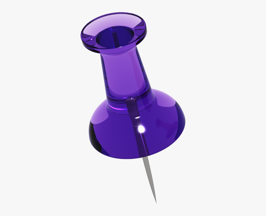 Purple Push Pin Png - Purple Push Pin Clipart, Transparent Clipart