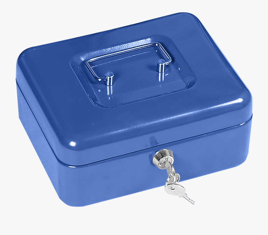Cash Box, Blue, - First Alert Cash Box, Transparent Clipart
