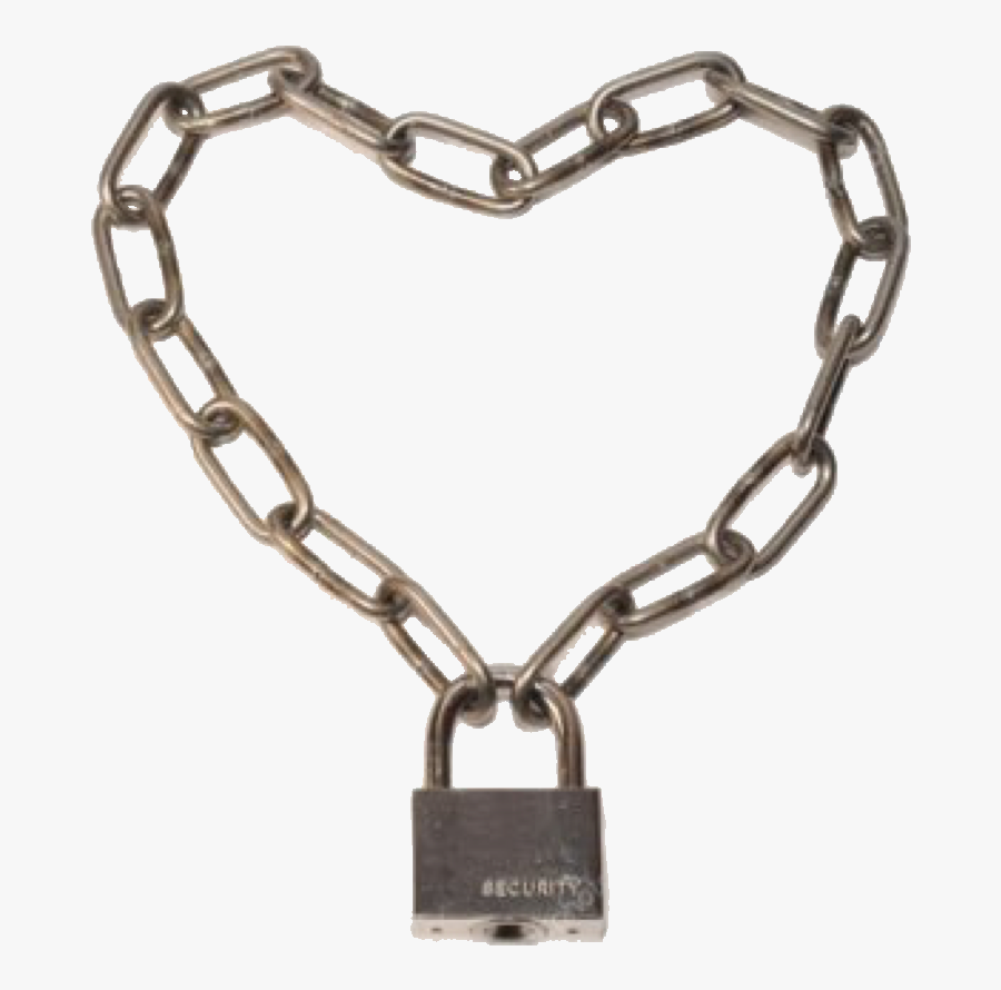#chains #chain #chainandlock #lock #heartchain #freetoedit - Lock With Chain Png, Transparent Clipart