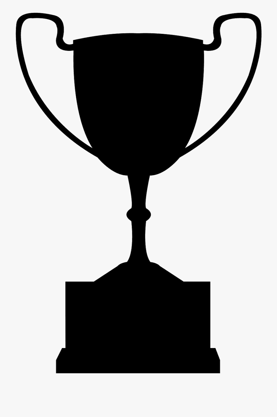 ถ้วยรางวัล ขาว ดำ, Transparent Clipart