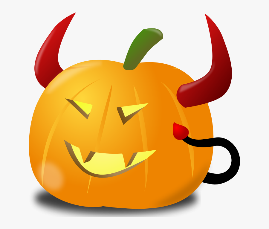 Devil Pumpkin - Devil Pumpkin Clipart, Transparent Clipart