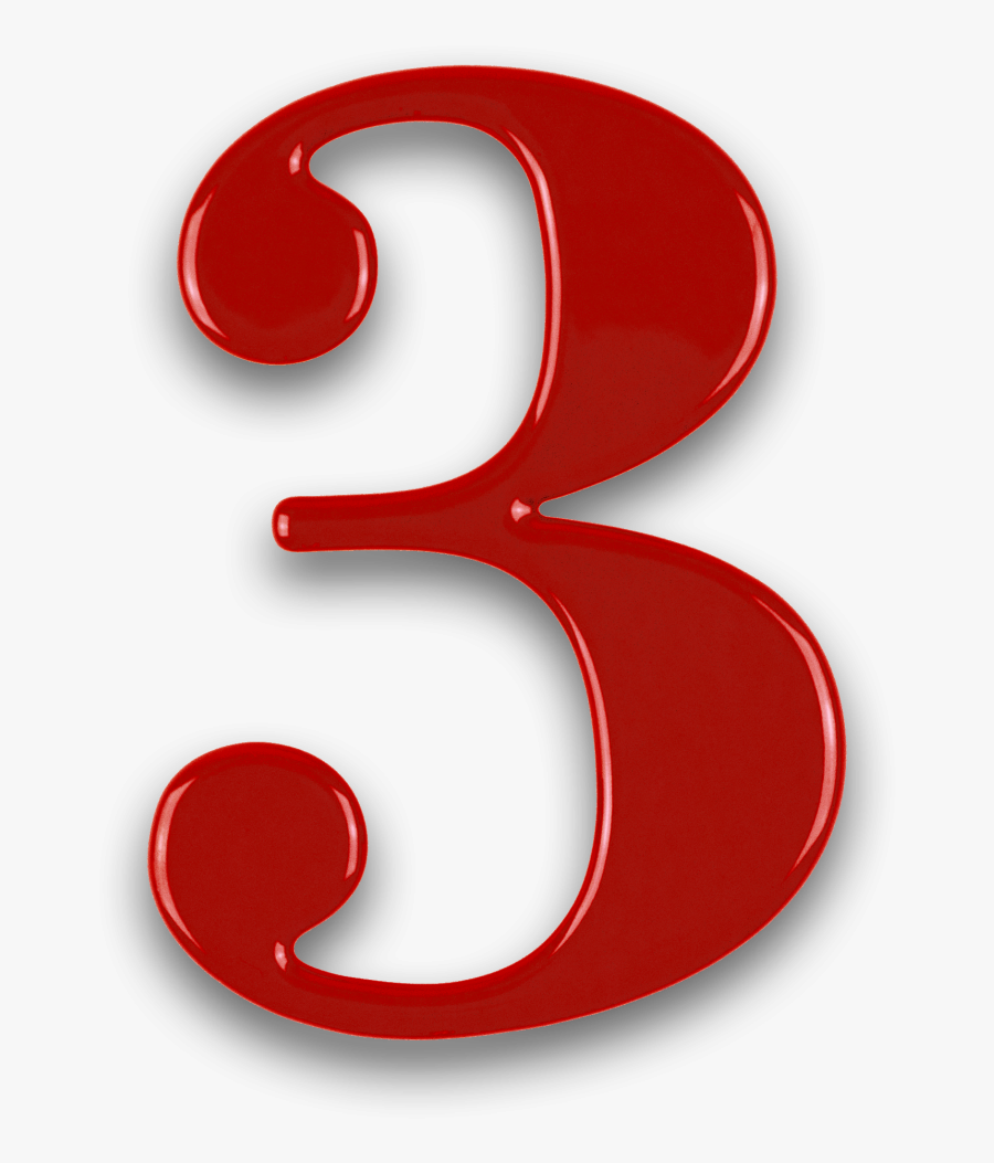 Number 3 Png - Red 3 Transparent Background , Free Transparent Clipart ...