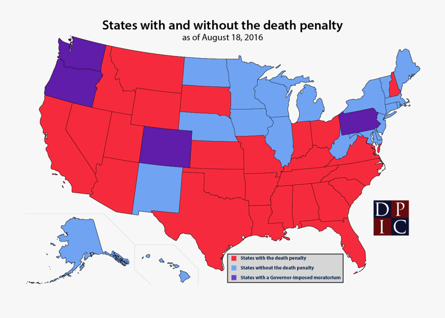 States With Death Penalty 2017, Transparent Clipart