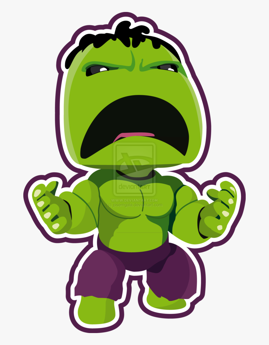 Cute Hulk Clip Art - Mini Hulk Vector, Transparent Clipart