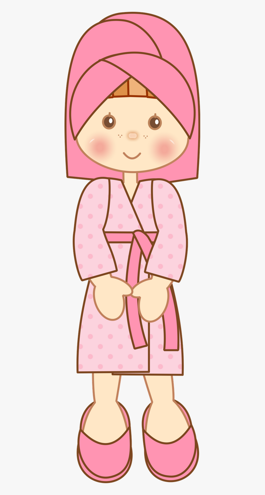 Imagem Decoupage Menina Toalha - Menina Com Toalha, Transparent Clipart