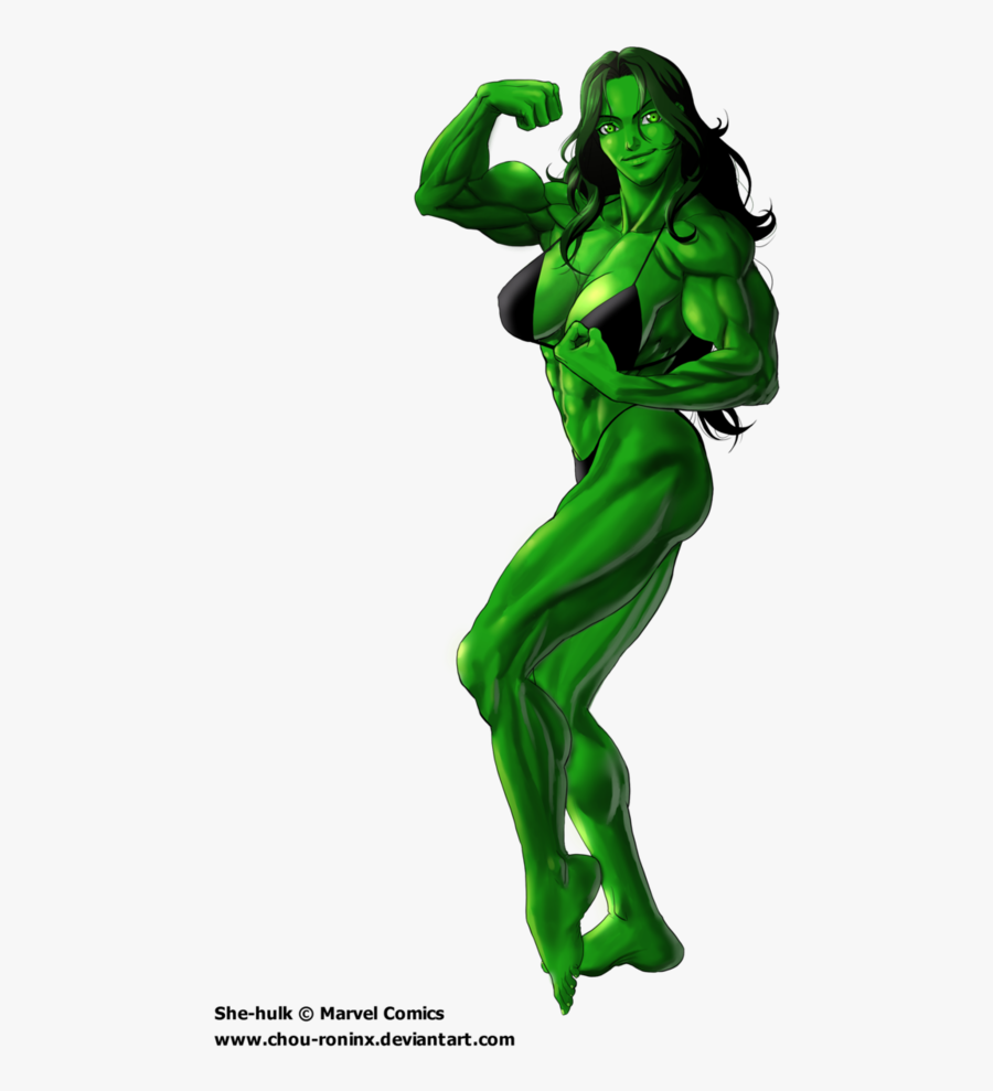 She Hulk Transparent, Transparent Clipart