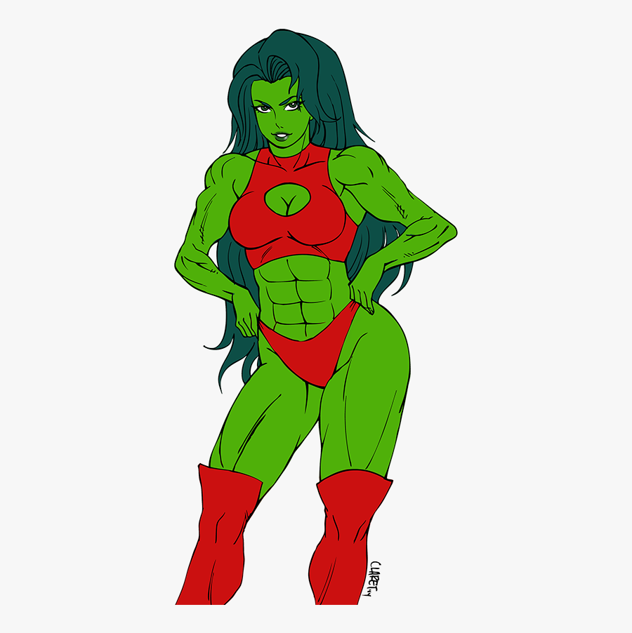 Commission - - She - She Hulk 90s Cartoon, Transparent Clipart