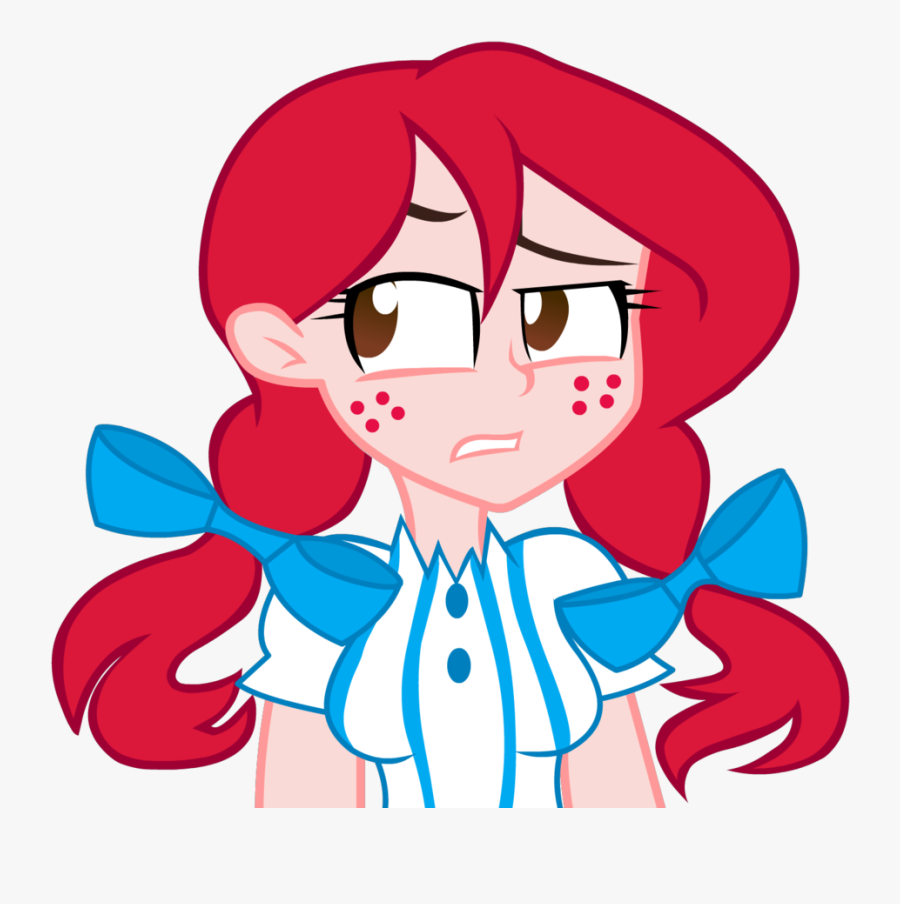 Red Face Woman Facial Expression Nose Pink Vertebrate - Wendy's Logo Transparent Background, Transparent Clipart