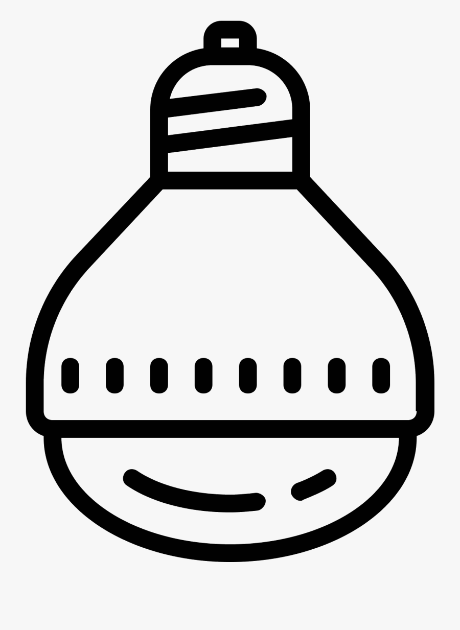 Gespiegelte Reflektorlampe Icon - Hand Clipart Black And White, Transparent Clipart