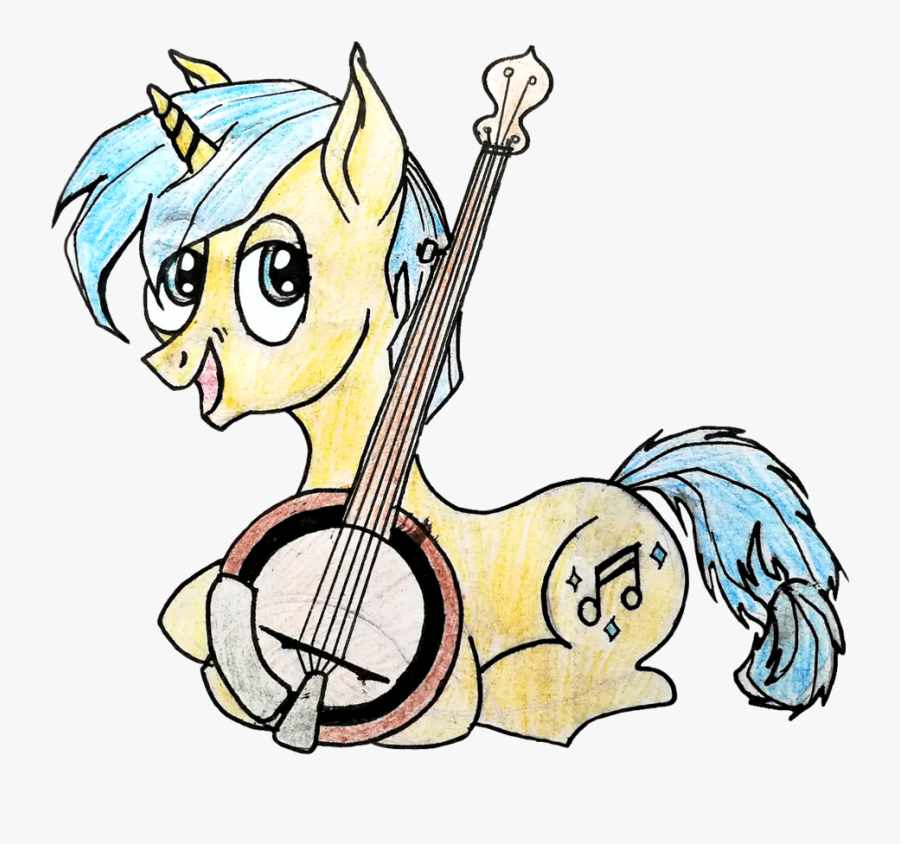 Banjo Clipart Simple - Cartoon, Transparent Clipart