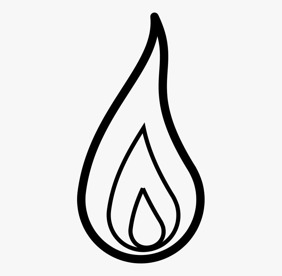 Flame Clip Art - Flame Clipart Black And White, Transparent Clipart