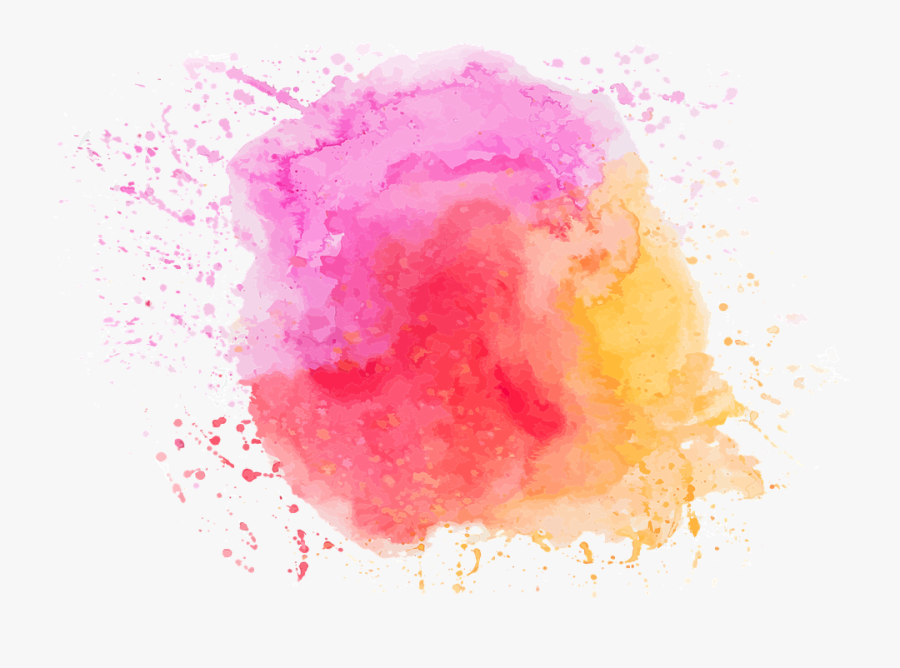 Red Spray Paint Png -watercolour Pink Orange Red Cloudy - Watercolor Vector Orange Pink, Transparent Clipart