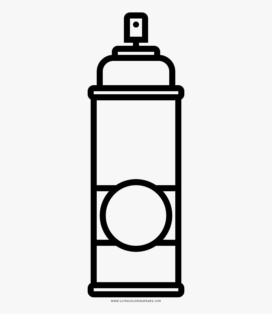Spray Paint Coloring Page - Spray Bottle Coloring Page, Transparent Clipart