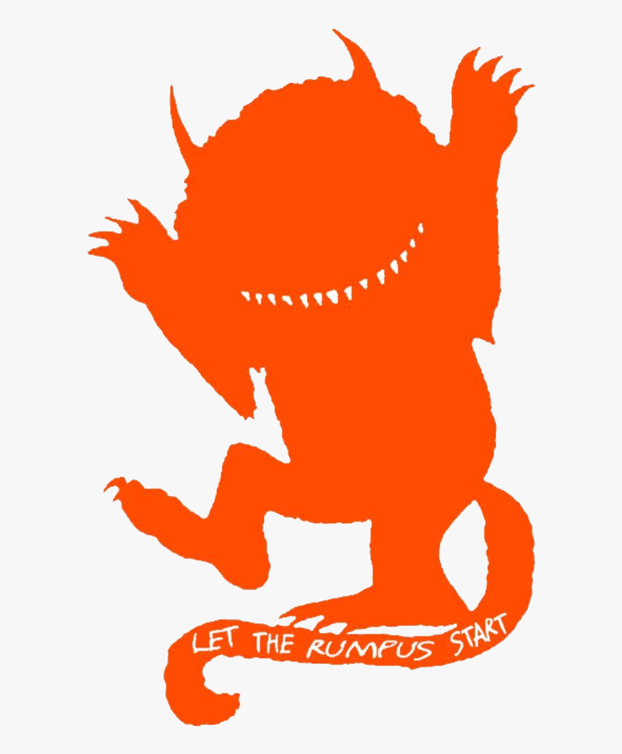 Wild Things Black Silhouette, Transparent Clipart