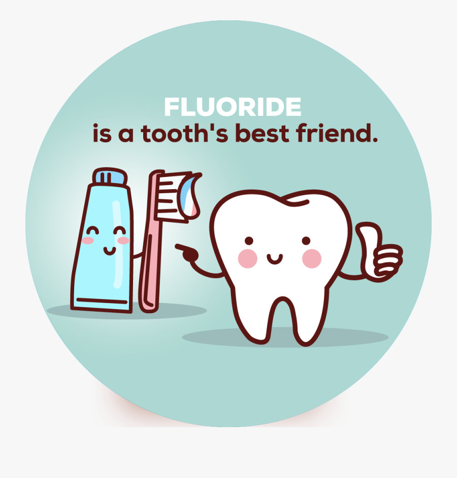 Fluoride Is A Tooth"s Best Friend, Transparent Clipart