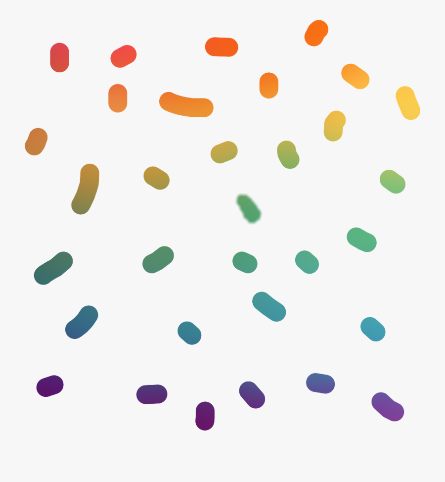 Rainbow Confetti Party Cool Like Edit Sticker Art Inter - Confetti, Transparent Clipart